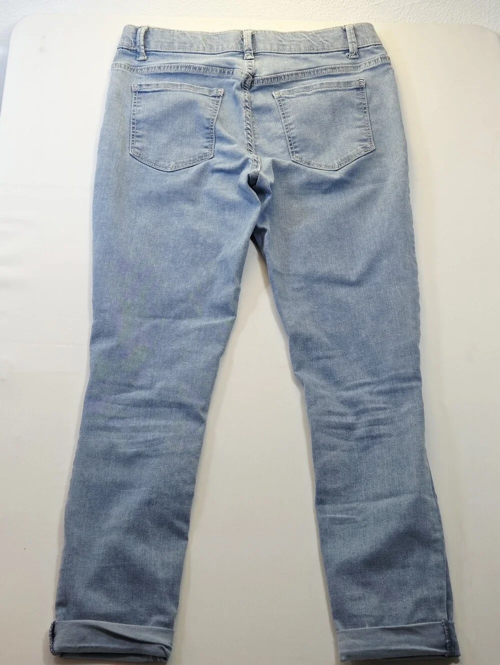 Wonder Nation Girls XXL 18 Distressed Light Wash Ripped Skinny Jeggings